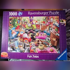 Ravensburger Fun Jobs Puzzle - 1000 Pieces - Purple and Blue
